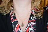 Actual Writing Signature and Fingerprint on a Bordered Circle Shaped Bronze Pendant