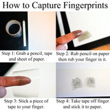 Small Tear Drop Fingerprint on each side Necklace