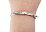 Medical Alert ID Bracelet - Women, Teens and Children's Sterling Silver Bracelet