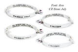 Sterling Silver Medical Alert ID Bracelet Custom Made - Women and Teens Bracelet