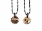 Bronze Cat Nose Print Pendant on a Necklace - Your Pet's Actual Nose Print - Cat Nose Print Jewelry