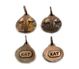 Bronze Cat Nose Print Pendant on a Necklace - Your Pet's Actual Nose Print - Cat Nose Print Jewelry