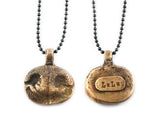 Your Dog's 3D Bronze Nose Print Pendant on a Keychain or Necklace