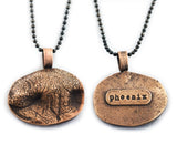 Your Dog's 3D Bronze Nose Print Pendant on a Keychain or Necklace
