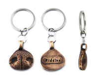 Your Dog's 3D Bronze Nose Print Pendant on a Keychain or Necklace