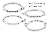 Sterling Silver Medical Alert ID Bracelet Custom Made - Women and Teens Bracelet