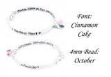 Sterling Silver Medical Alert ID Bracelet Custom Made - Women and Teens Bracelet