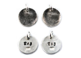 Silver Fingerprint Necklace - Memorial Jewelry, Couple's gift, Parent Gift