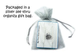 Actual Writing Signature and Fingerprint on a Silver Whimsical Heart Shape Pendant - Small