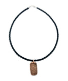 Actual HANDWRITING and Fingerprint Keychain Memorial Jewelry - Double Sided Bronze Pendant