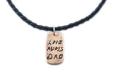 Actual HANDWRITING Memorial Jewelry - Bronze Pendant