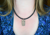 Actual HANDWRITING and Fingerprint Keychain Memorial Jewelry - Double Sided Bronze Pendant