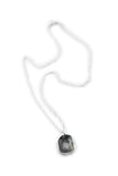 Fingerprint Jewelry, Fingerprint Necklace, Pebble Fingerprint Pendant - Mom Gift, Memorial Pendant