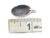 Silver Fingerprint Oval Pendant Necklace - Memorial Jewelry, Couple's gift, Parent Gift
