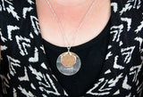 Silver & Bronze Necklace Actual HANDWRITING Jewelry Signature Necklace