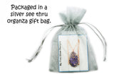 Glittery Fingerprint Bronze Necklace - Memorial Jewelry, Teardrop shape with Colour and Design
