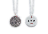 Silver Fingerprint Necklace - Wedding Gift, couple's gift, a parent's fingerprint