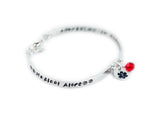 Sterling Silver Medical Alert ID Bracelet Custom Made - Women and Teens Bracelet
