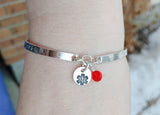 Sterling Silver Medical Alert ID Bracelet Custom Made - Women and Teens Bracelet
