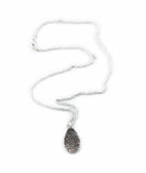 Small Tear Drop Fingerprint and Handwriting Necklace