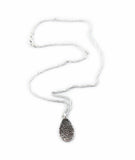 Small Tear Drop Fingerprint Necklace