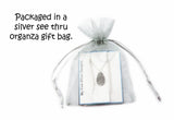 Small Tear Drop Fingerprint and Handwriting Necklace