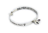 Sterling Silver Medical Alert ID Bracelet Custom Made - Women and Teens Bracelet