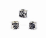 Fingerprint Necklace, Fingerprint Bead using an ink print - Memorial fingerprint jewelry