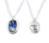 Fingerprint Jewelry, Fingerprint Necklace, Fingerprint Pendant with birthstone bead - Mom Gift
