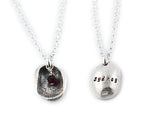 Fingerprint Jewelry, Fingerprint Necklace, Fingerprint Pendant with birthstone bead - Mom Gift