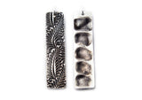 Hidden Fingerprint Pendant with name and design of choice on the front - Rectangle