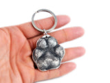 3D Silver Paw Print Necklace - YOUR Cat or small Dog's Actual Paw Print