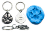 3D Silver Paw Print Necklace - YOUR Cat or small Dog's Actual Paw Print