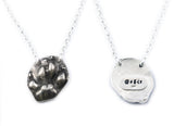 3D Silver Chihuahua Paw Print Necklace - YOUR Chihuahua's Actual Paw Print