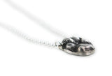 3D Silver Chihuahua Paw Print Necklace - YOUR Chihuahua's Actual Paw Print