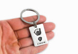 Handprint Keychain and/or Footprint Keychain