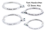 Sterling Silver Medical Alert ID Bracelet Custom Made - Women and Teens Bracelet
