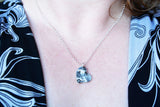 3D Heart Shaped Silver Cat Nose Print Necklace - YOUR Cat's Actual Nose Print