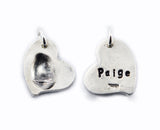 Silver Fingerprint Necklace - Memorial Jewelry, Couple's gift, Parent Gift