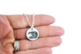Silver Fingerprint Necklace - Memorial Jewelry, Couple's gift, Parent Gift