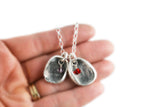Fingerprint Jewelry, Fingerprint Necklace, Fingerprint Pendant with birthstone bead - Mom Gift