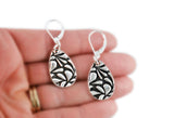Handwriting Earrings - Teardrop Shape