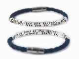 I'll love you forever, I'll like you for always - sterling & leather bracelet - mom gift