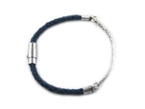 I'll love you forever, I'll like you for always - sterling & leather bracelet - mom gift