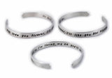 I'll love you forever, I'll like you for always - open ended aluminium bangle - mom gift
