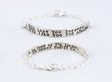 I'll Love You Forever, I'll Like You For Always sterling silver bracelet