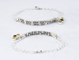 I'll Love You Forever, I'll Like You For Always sterling silver bracelet