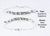 I'll Love You Forever, I'll Like You For Always sterling silver bracelet