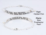 I'll Love You Forever, I'll Like You For Always sterling silver bracelet
