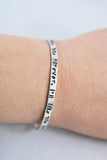 I'll Love You Forever, I'll Like You For Always sterling silver bangle bracelet
